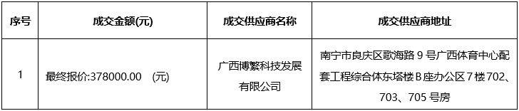 广西德元工程项目管理有限责任公司关于信息系统维保服务及接口服务的成交公告